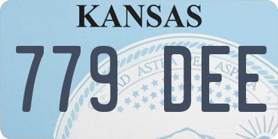 KS license plate 779DEE