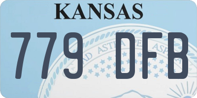 KS license plate 779DFB