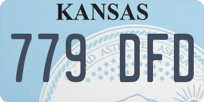 KS license plate 779DFD
