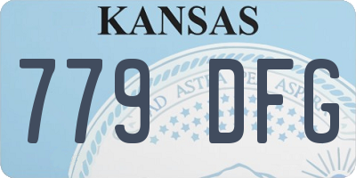 KS license plate 779DFG