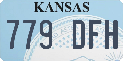 KS license plate 779DFH