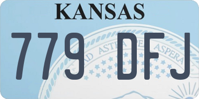 KS license plate 779DFJ