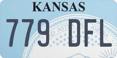 KS license plate 779DFL