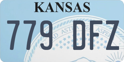 KS license plate 779DFZ