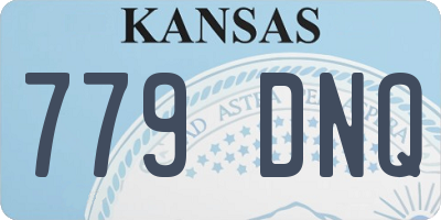 KS license plate 779DNQ