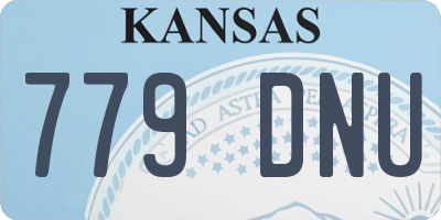 KS license plate 779DNU