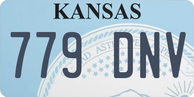 KS license plate 779DNV