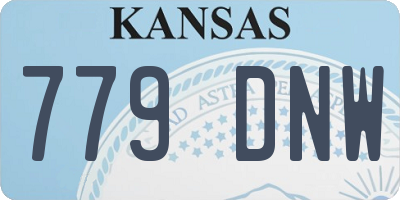 KS license plate 779DNW