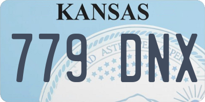 KS license plate 779DNX