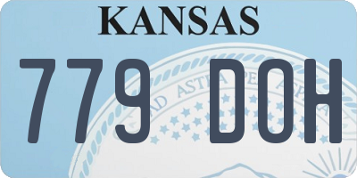 KS license plate 779DOH