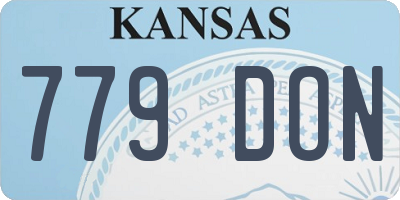 KS license plate 779DON
