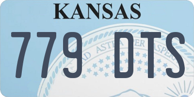KS license plate 779DTS