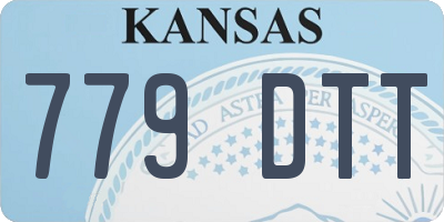 KS license plate 779DTT