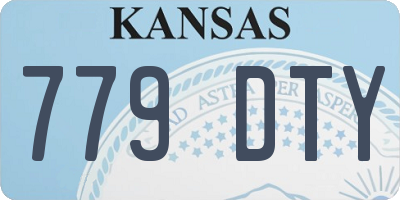 KS license plate 779DTY