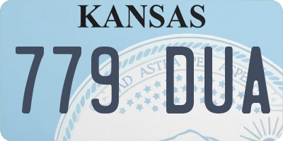 KS license plate 779DUA