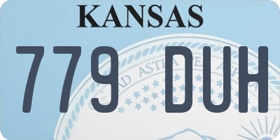 KS license plate 779DUH
