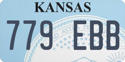KS license plate 779EBB