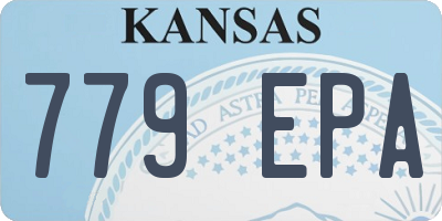KS license plate 779EPA