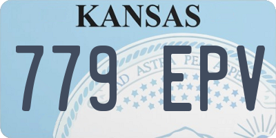 KS license plate 779EPV