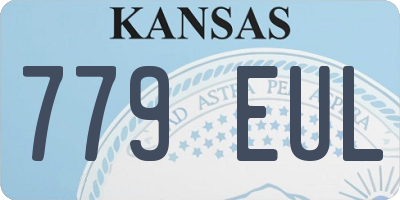 KS license plate 779EUL