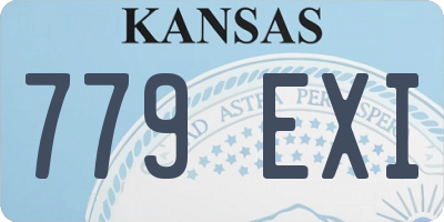 KS license plate 779EXI
