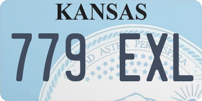 KS license plate 779EXL