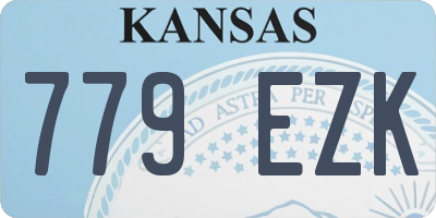 KS license plate 779EZK