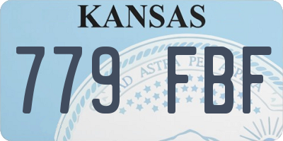 KS license plate 779FBF
