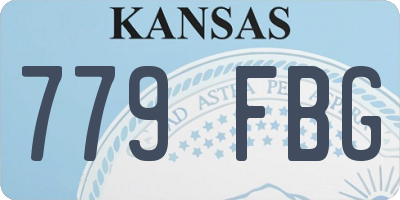 KS license plate 779FBG