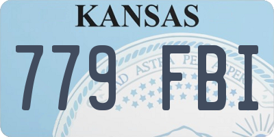 KS license plate 779FBI