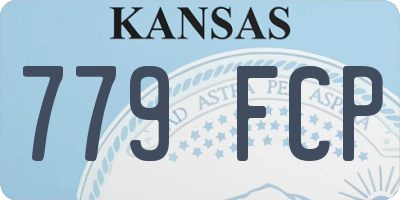 KS license plate 779FCP