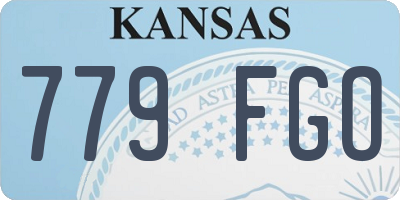 KS license plate 779FGO