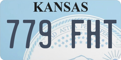 KS license plate 779FHT