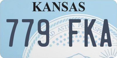 KS license plate 779FKA