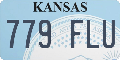 KS license plate 779FLU
