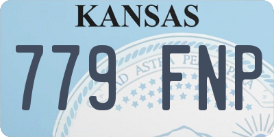 KS license plate 779FNP