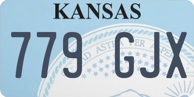 KS license plate 779GJX