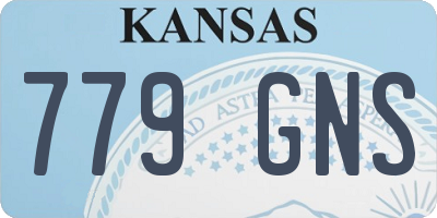 KS license plate 779GNS