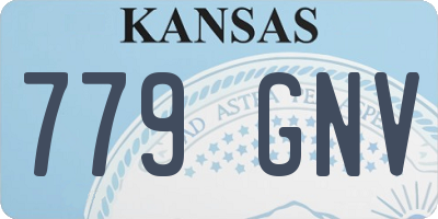 KS license plate 779GNV