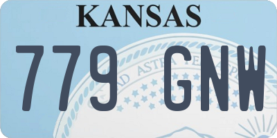 KS license plate 779GNW