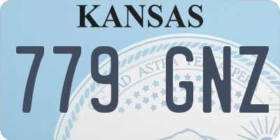 KS license plate 779GNZ