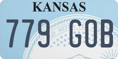 KS license plate 779GOB