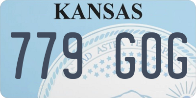 KS license plate 779GOG