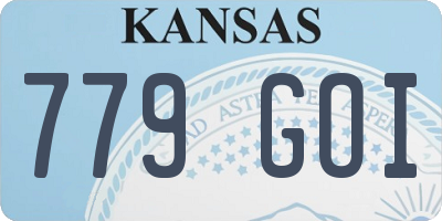 KS license plate 779GOI