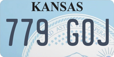 KS license plate 779GOJ