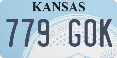 KS license plate 779GOK