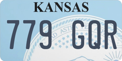 KS license plate 779GQR