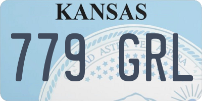 KS license plate 779GRL