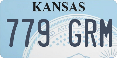 KS license plate 779GRM
