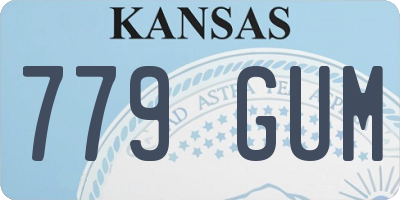 KS license plate 779GUM